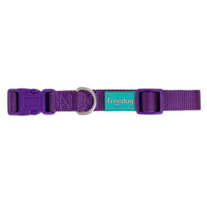 Collar nylon lila 0,8X10/20cm.