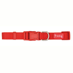 Collar nylon rojo 0,8X10/20cm.